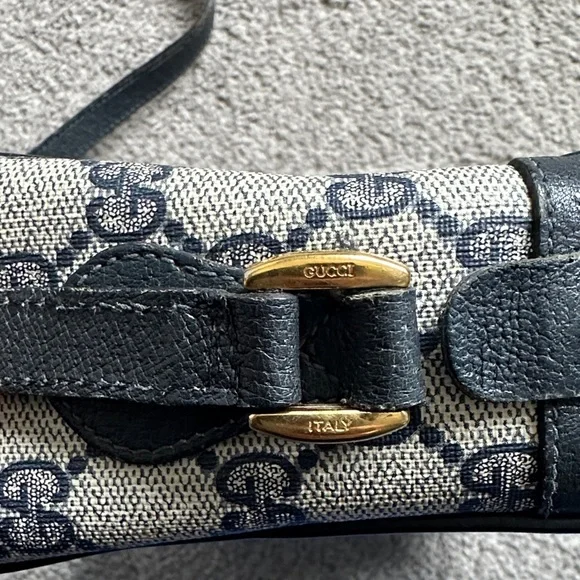 Vintage Gucci Ophidia Sherry Line Blue Crossbody Bag - Picture 15 of 16